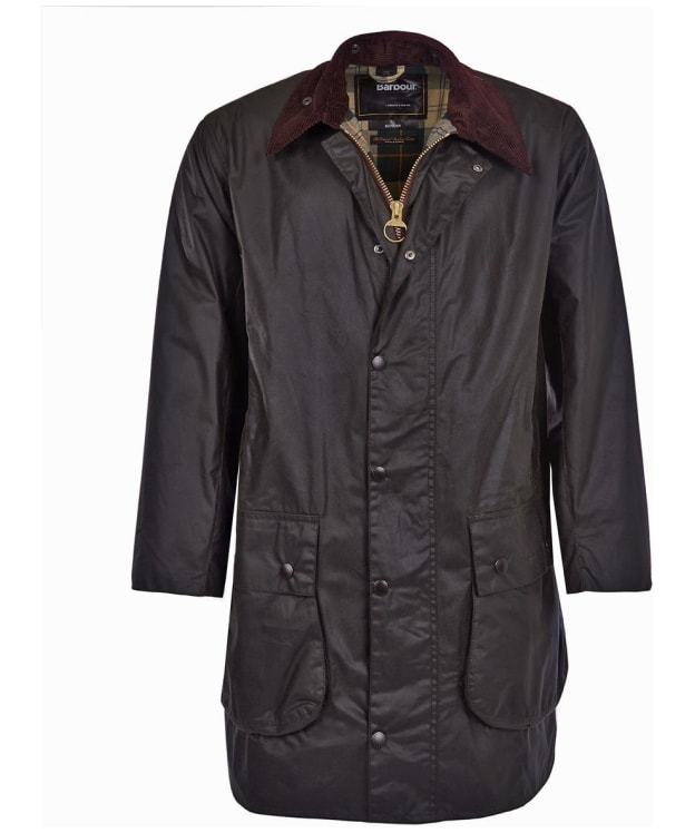 Men's Barbour Border Waxed Jacket - Sage