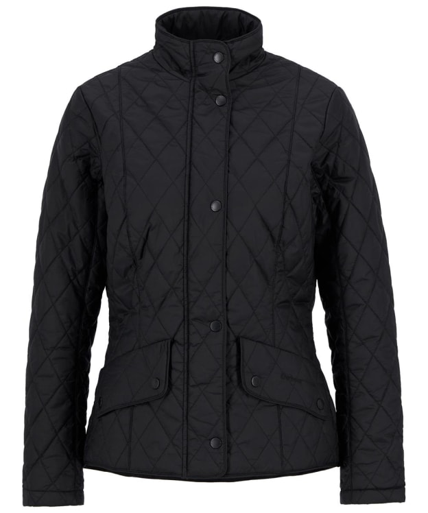 Women's Barbour Flyweight Cavalry Quilted Jacket - Black