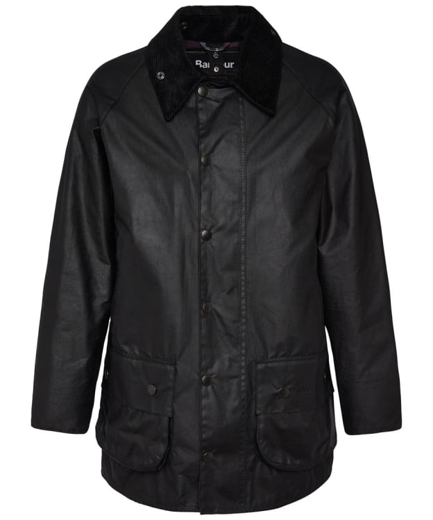 Men's Barbour Beaufort Waxed Jacket - Black