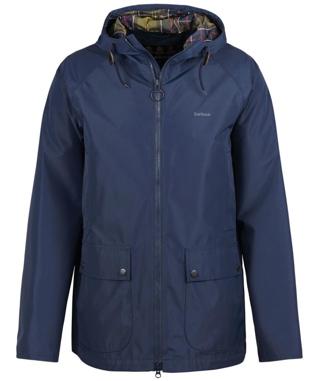 Men's Barbour Hooded Domus Waterproof Jacket - Navy / Classic