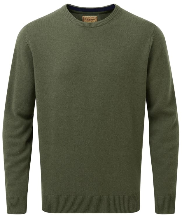 Men’s Schöffel Lewis Lambswool Crew Neck Jumper - Woodland