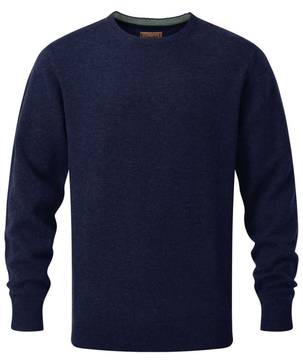Men’s Schöffel Lewis Lambswool Crew Neck Jumper - Navy