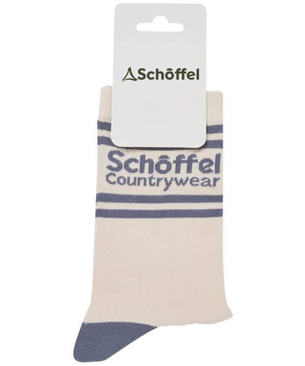 Women's Schöffel Single Cotton Socks - Pale Stone Retro