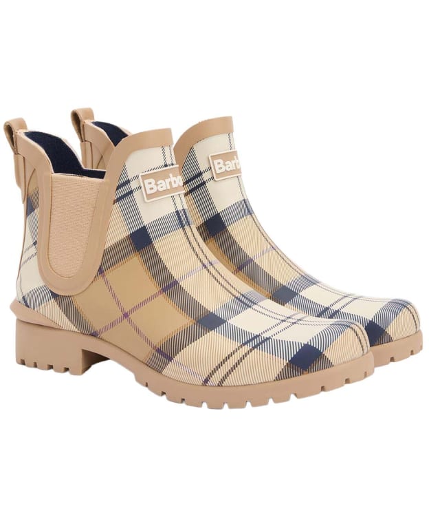 Women's Barbour Wilton Ankle Welly - Hessian Tartan