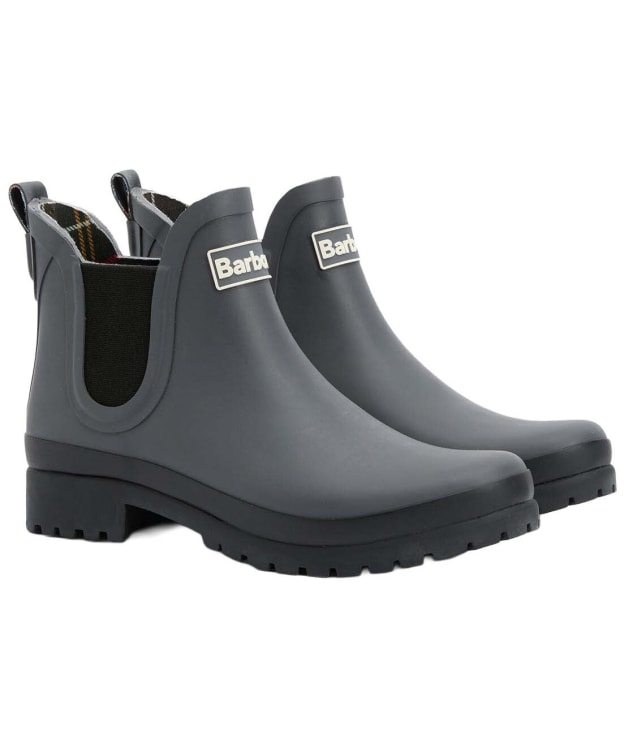 Women's Barbour Mallow Chelsea Wellington Boots - Charcoal / Black