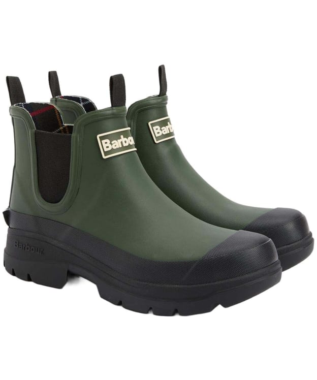 Women's Barbour Nimbus Chelsea Wellingtons - Olive / Black 2