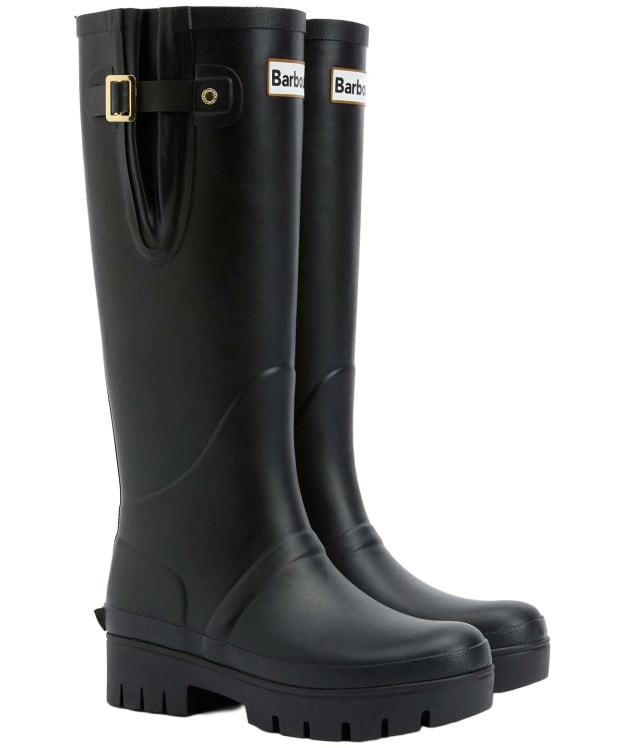 Women's Barbour Leighton Tall Wellingtons - Black