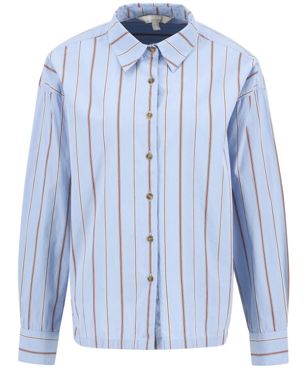 Women's Barbour Saffron Shirt - Ice Blue Stripe