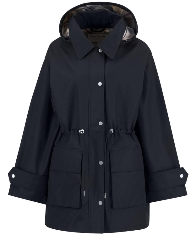 Women's Barbour Fallyn Showerproof Jacket - Dark Navy / Hessian