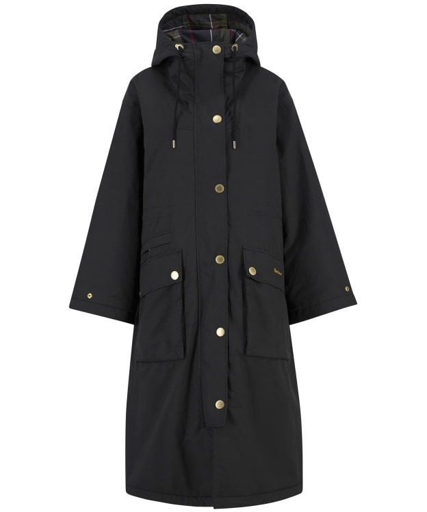 Women's Barbour Dena Showerproof Jacket - Black / Classic Tartan