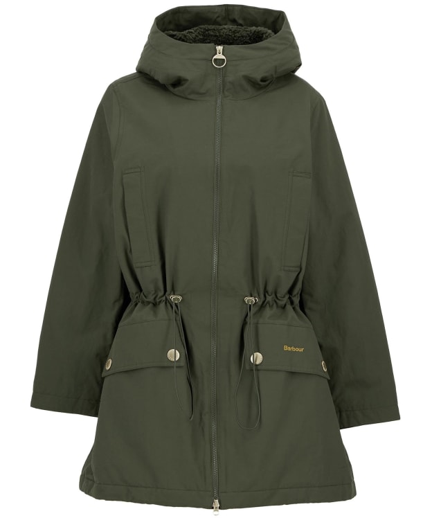 Women's Barbour Inola Showerproof Jacket - Olive / Ancient Tartan