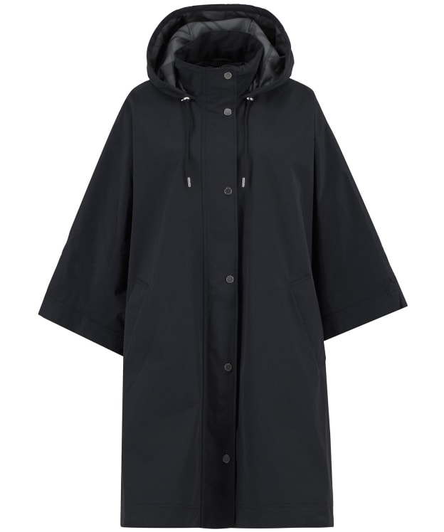 Women's Barbour Everlee Showerproof Cape - Black / Onyx Tartan