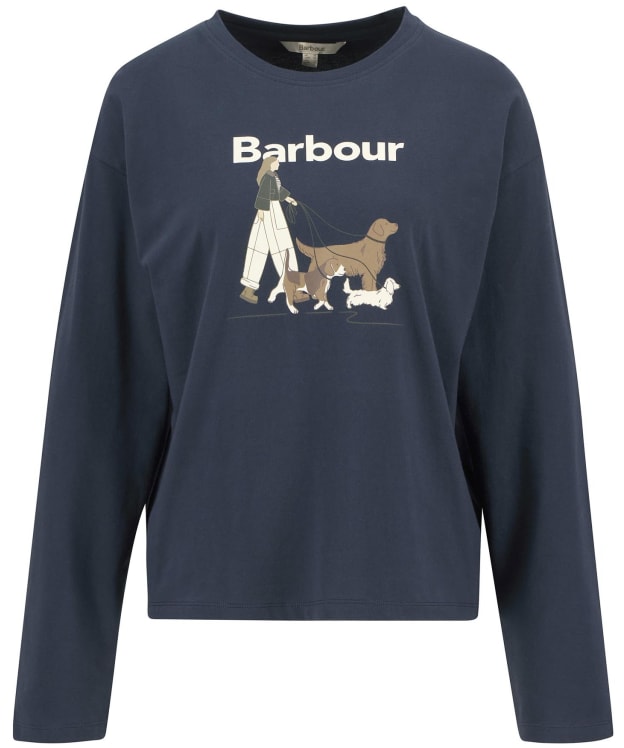 Women's Barbour Woodhouse Long Sleeve T-Shirt - Navy