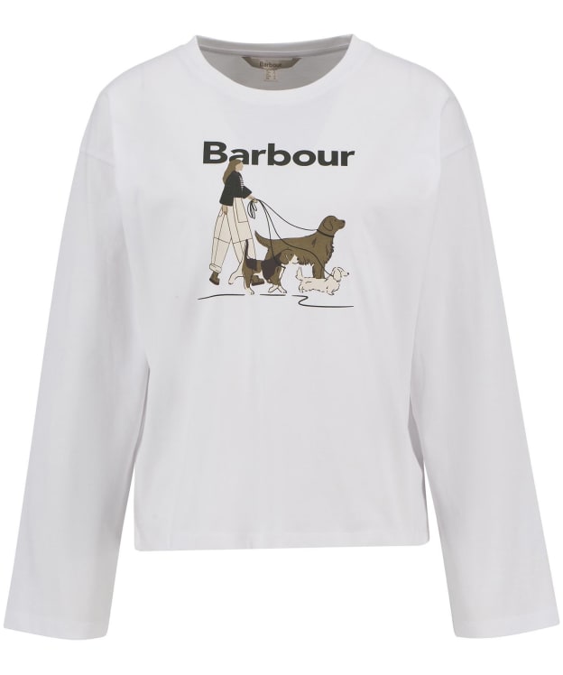 Women's Barbour Woodhouse Long Sleeve T-Shirt - White