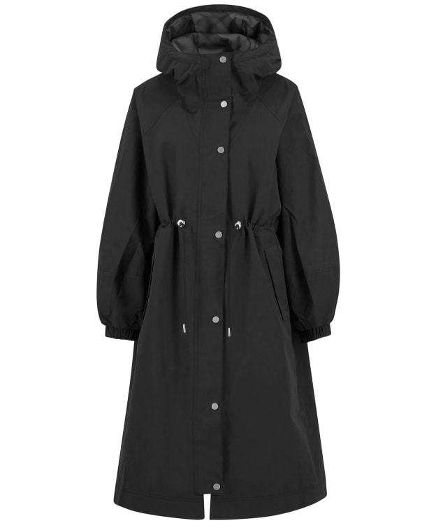 Women's Barbour Sidney Waterproof Parka - Black / Onyx Tartan