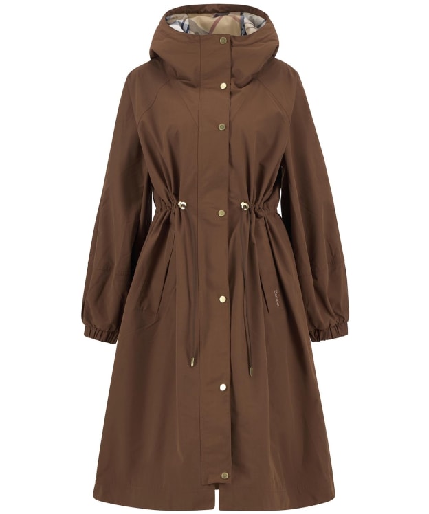 Women's Barbour Sidney Waterproof Parka - Vicuna / Hessian Tartan
