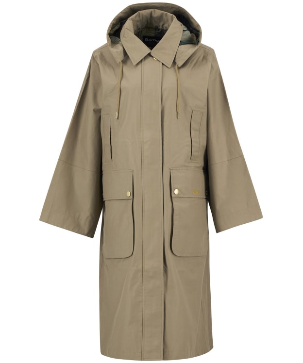 Women's Barbour Maude Waterproof Jacket - Military Brown / Ancient Tartan