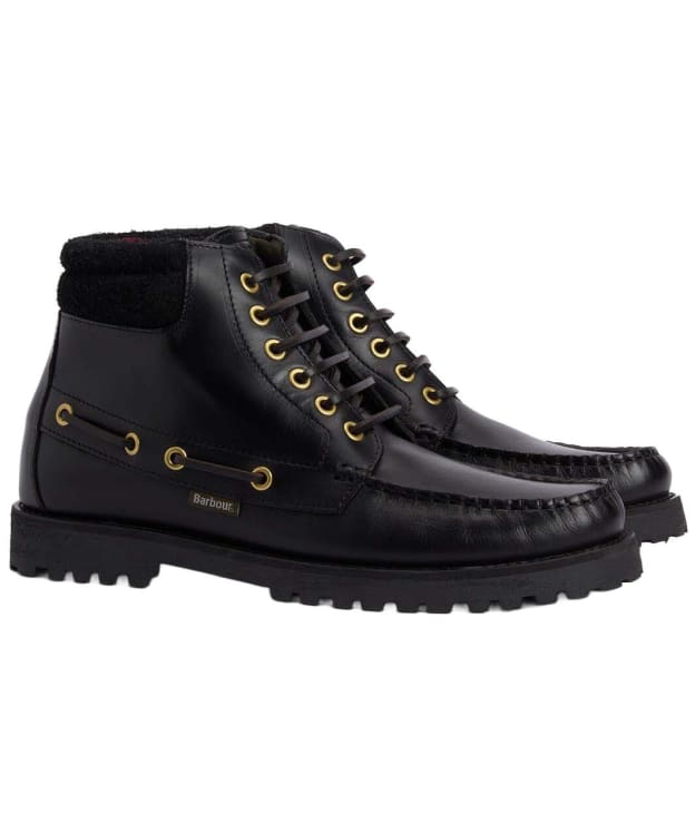 Men's Barbour Tiller Moccasin Boot - Black