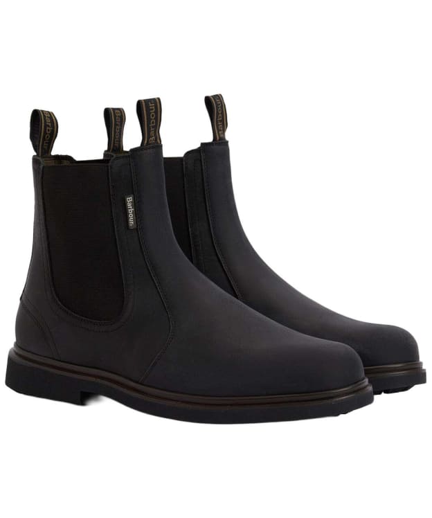 Men's Barbour Hale Chelsea Boots - Black