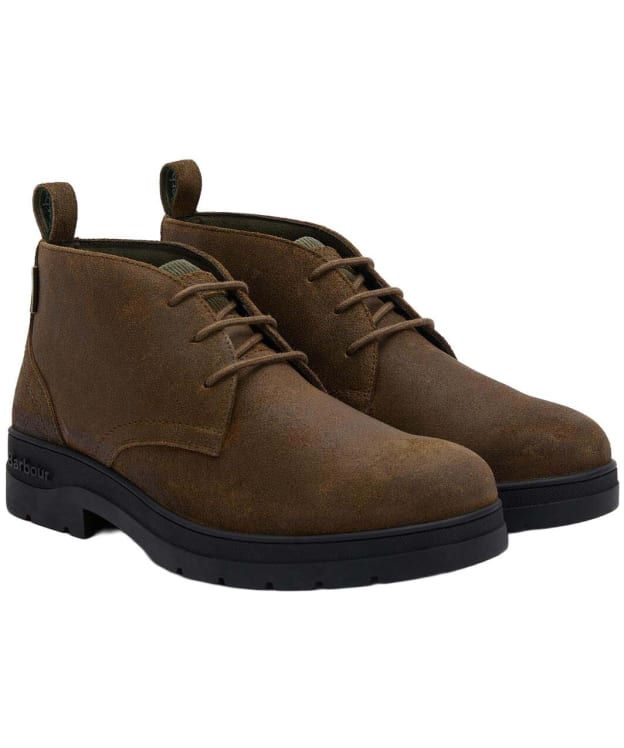 Men's Barbour Forster Chukka Boots - Oiled Olive Suede