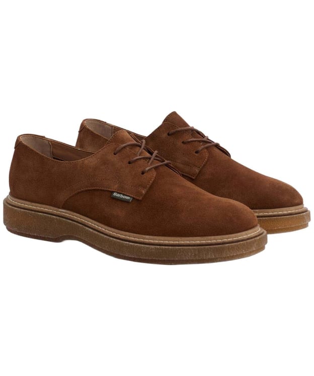 Men's Barbour Harefield Derby Shoes - Toffee Suede