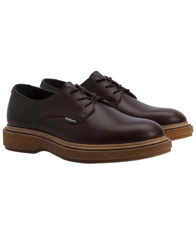 Men's Barbour Harefield Derby Shoes - Chocolate