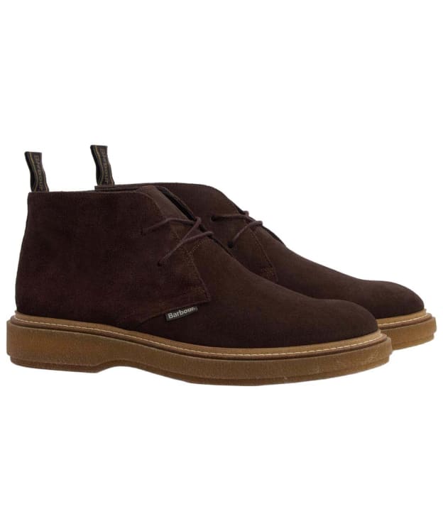 Men's Barbour Blaine Chukka Boots - Choc Suede