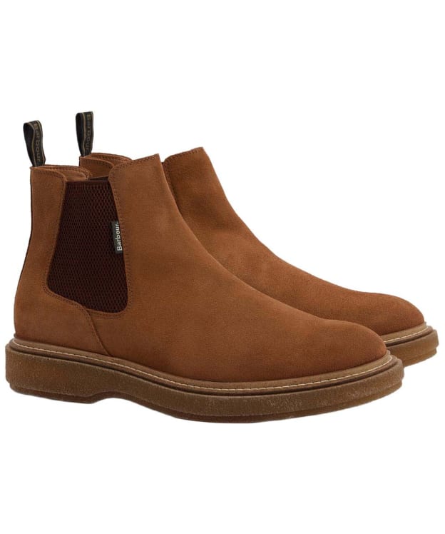 Men's Barbour Tinstone Chelsea Boots - Toffee Suede