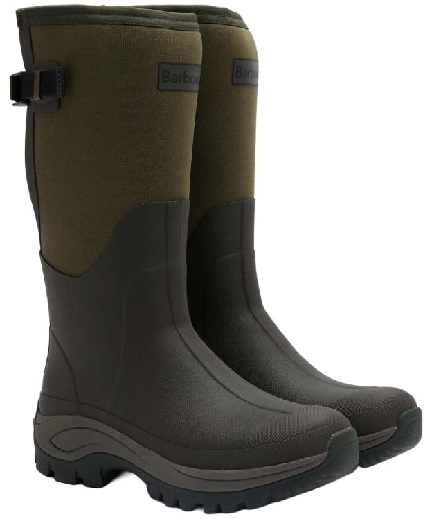 Men's Barbour Tynedale Tall Wellingtons - Olive