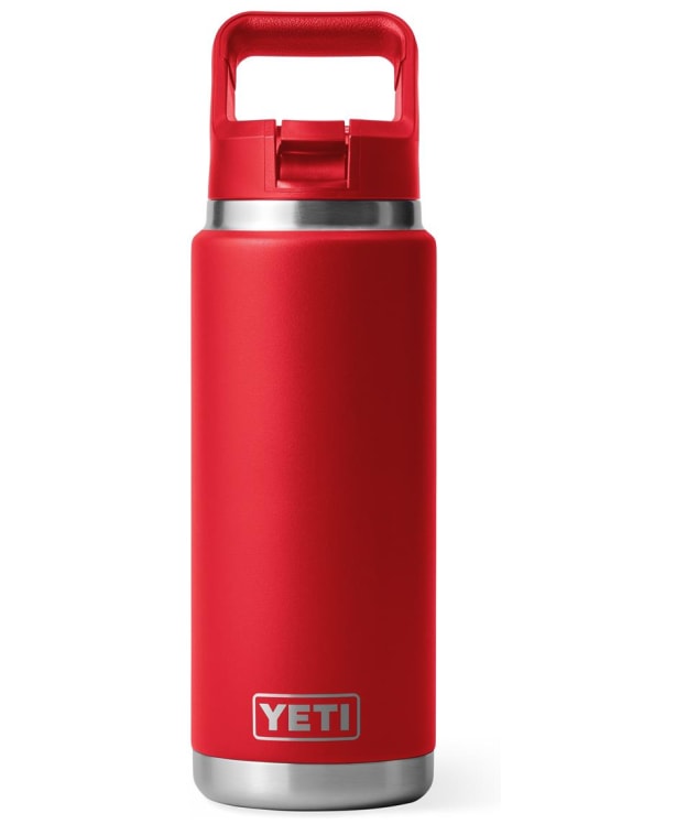YETI Rambler 26oz Stainless Steel Vacuum Insulated Leakproof Straw Bottle - Rescue Red