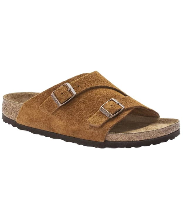 Women's Birkenstock Zürich Suede Leather Sandals - Narrow Footbed - Mink