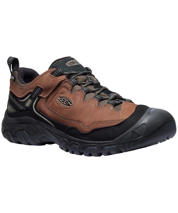 Men's KEEN Targhee IV Waterproof Shoes - Bison / Black