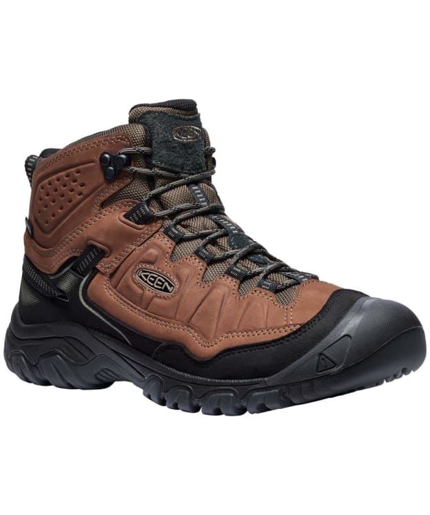 Men's KEEN Targhee IV Waterproof Mid Boots - Bison / Black