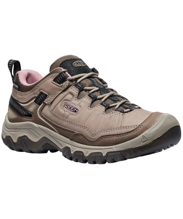 Women's KEEN Targhee IV Waterproof Shoes - Brindle / Nostalgia Rose