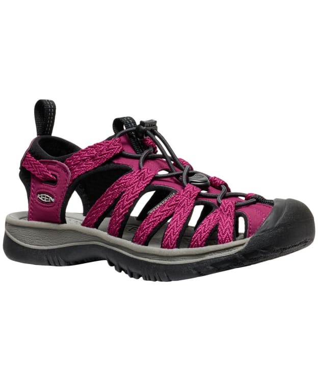 Women's KEEN Whisper Quick-Dry Sandals - Beaujolais / Black