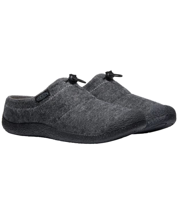 Men's KEEN Howser III Outdoor Slide Slipper - Charcoal Grey Felt / Black