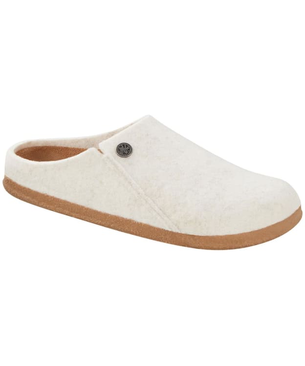 Birkenstock Zermatt Wool Felt Slippers - Regular Footbed - Ecru