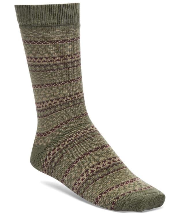 Men's Birkenstock Cotton Pattern Socks - Zinfandel