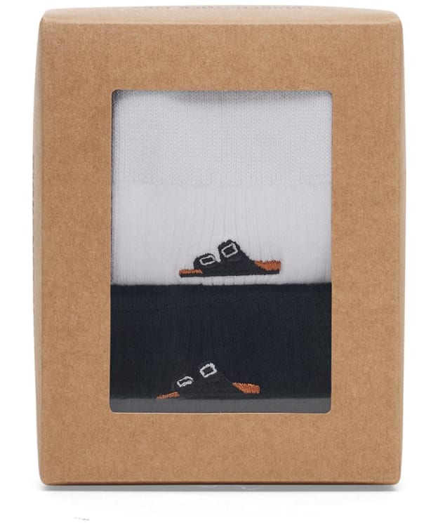 Birkenstock Cotton Ribbed Socks Gift Set - 2 Pack - Black / White