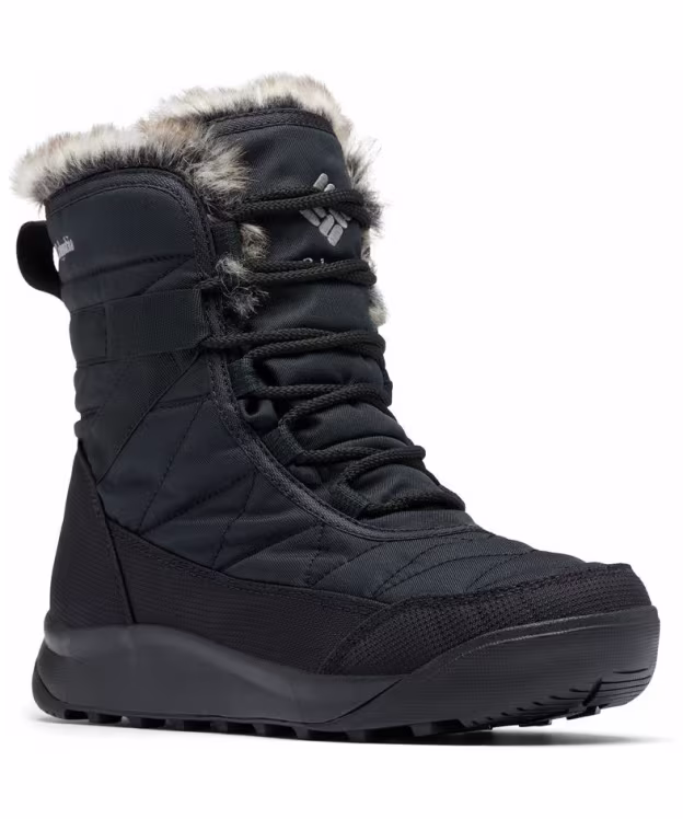 Women's Columbia Minx Shorty IV Insulated Snow Boots - Black / Titanium II