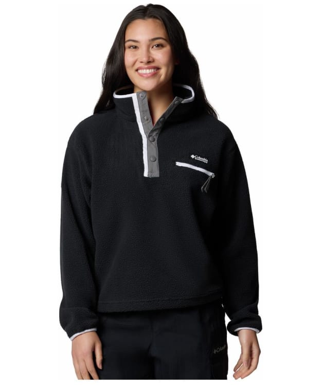 Women's Columbia Helvetia™ II Cropped Half Snap Fleece - Black