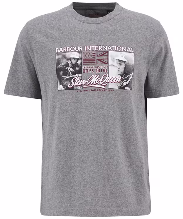 Men's Barbour International Multon T-Shirt - Anthracite Marl