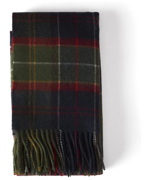 Barbour Brack Patchwork Tartan Scarf - Red Classic Tartan