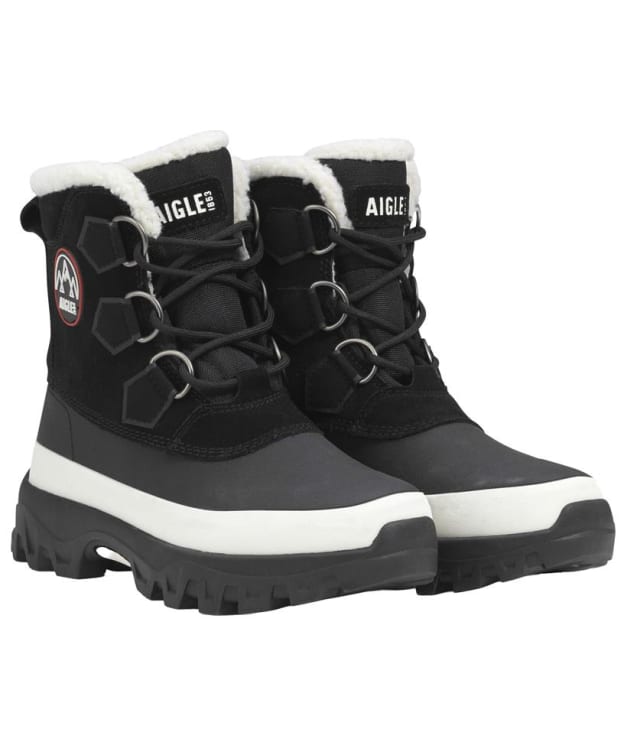Women's Aigle Waterproof Snow Boots - Black
