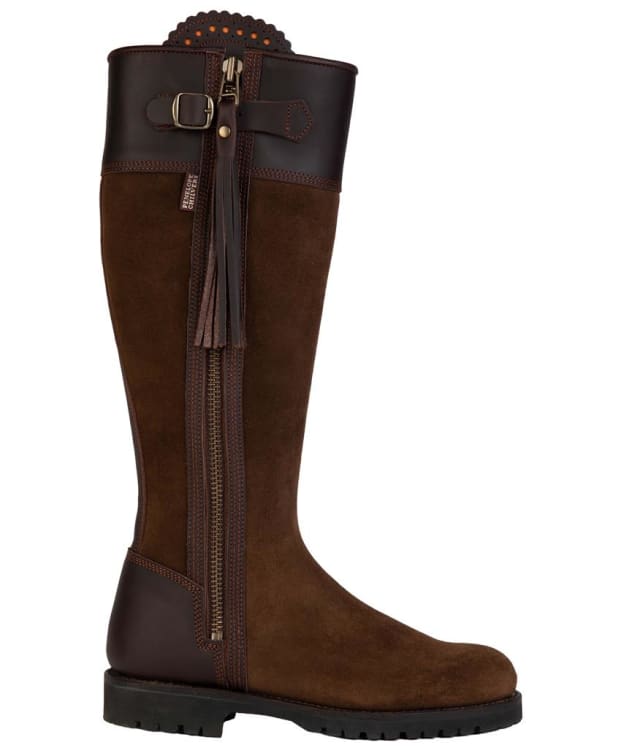 Women's Penelope Chilvers Inclement Long Tassel Waterproof Boots - Generous Fit - Dark Oak