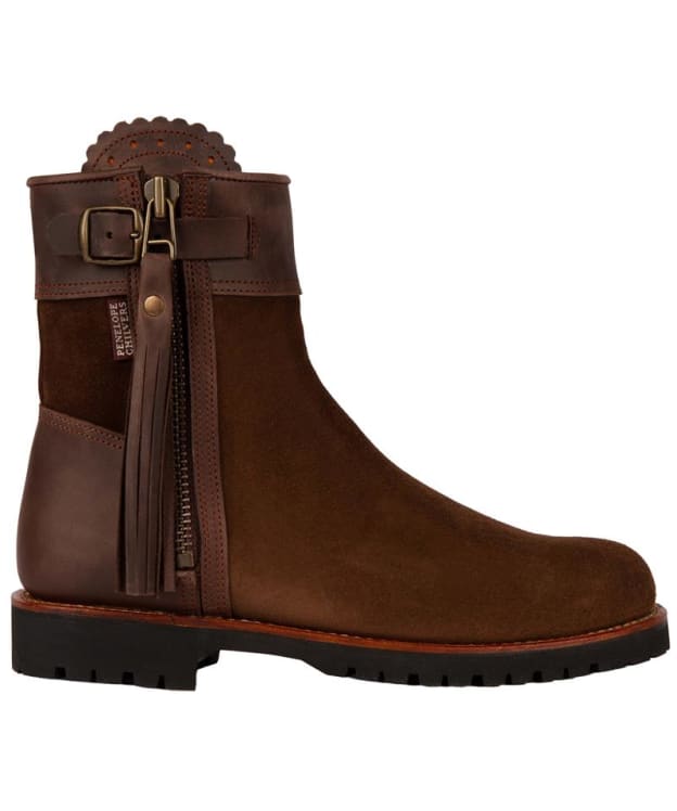Women's Penelope Chilvers Inclement Cropped Waterproof Tassel Boots - Dark Oak