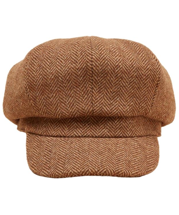 Women's Joules Elvaston Baker Boy Cap - Tan Brown