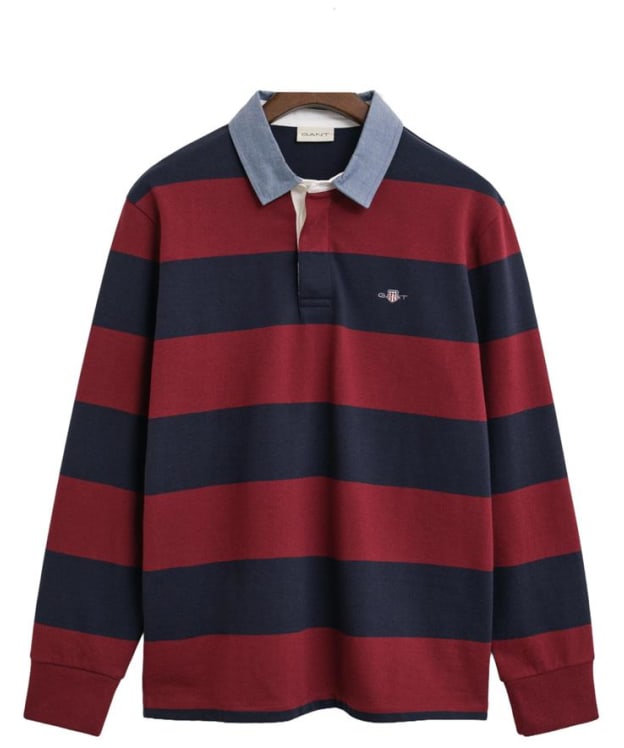 Men's GANT Regular Fit Chambray Stripe Heavy Rugger - Plumped Red
