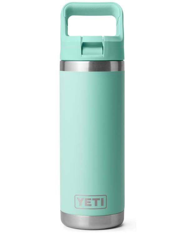 YETI Rambler 18oz Stainless Steel Vacuum Insulated Leakproof Colour Straw Bottle - Seafoam