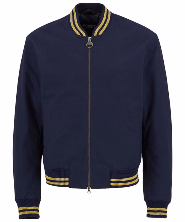 Men's Barbour International Dobson Casual Varsity Jacket - Navy